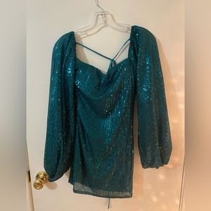 lucy in the sky emerald green homecoming dress